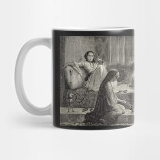 Cairo harem illustration engraving 1881 Mug